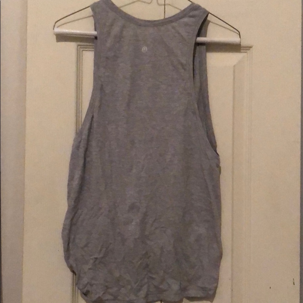 Lululemon side tie tank gray size 4